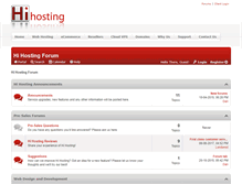 Tablet Screenshot of forum.hihosting.co.uk